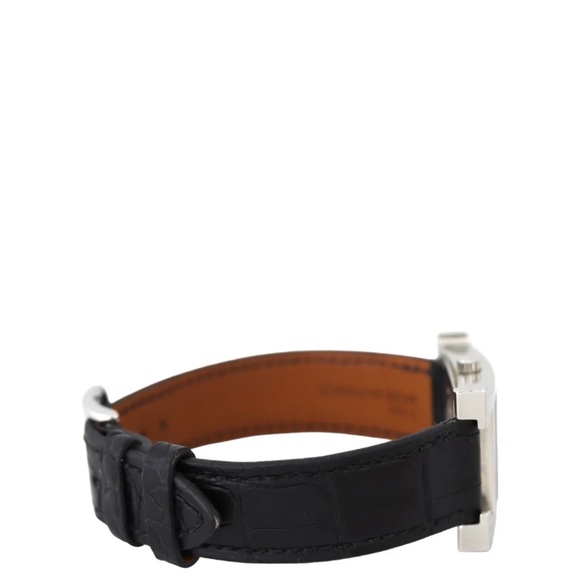 Hermes H watch, Black with diamonds,! 100%authentic, box and paperwork included. - Picture 6 of 9